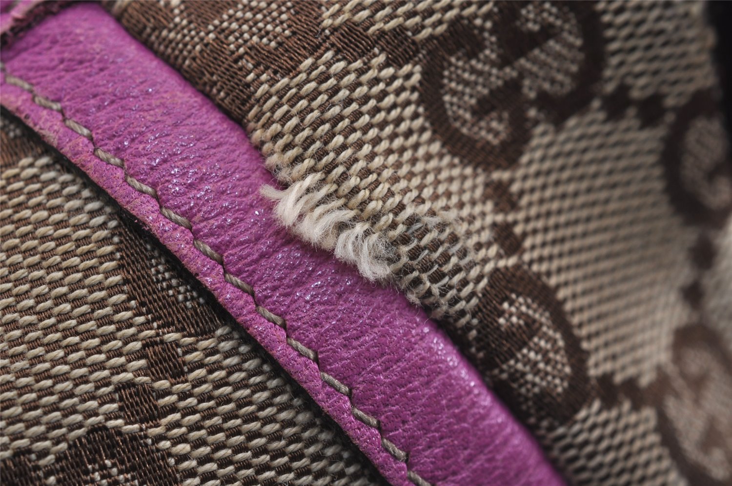 Authentic GUCCI Abbey Shoulder Hand Bag GG Canvas Leather 130939 Brown 2304J