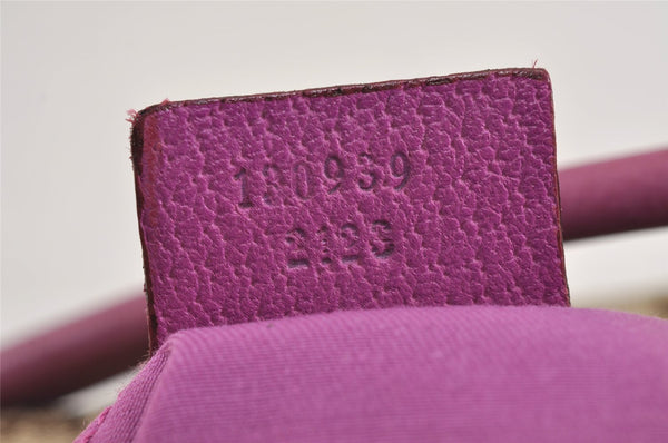 Authentic GUCCI Abbey Shoulder Hand Bag GG Canvas Leather 130939 Brown 2304J