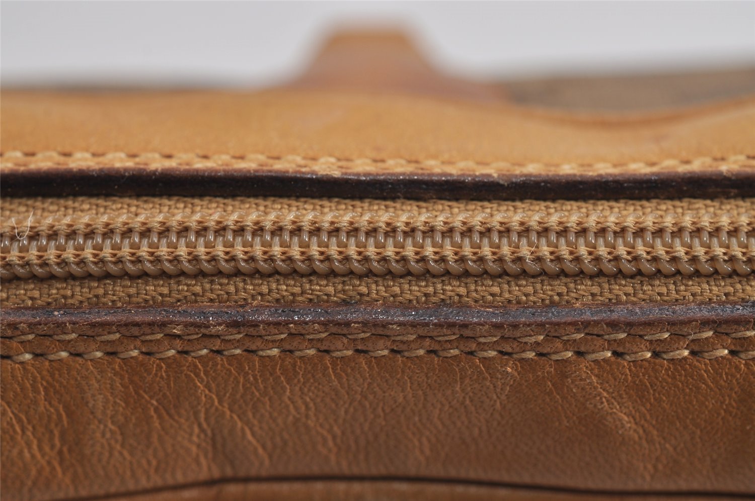 Authentic GUCCI Micro GG PVC Leather Shoulder Cross Body Bag Purse Brown 2305J