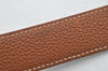 Authentic HERMES Leather Belt Reversible Size 95cm 37.4" Brown Black 2306I