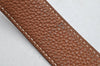 Authentic HERMES Leather Belt Reversible Size 95cm 37.4" Brown Black 2306I