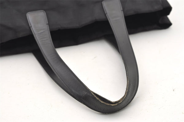 Authentic CHANEL New Travel Line Shoulder Tote Bag Nylon Leather Black 2308J