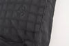 Authentic CHANEL New Travel Line Shoulder Tote Bag Nylon Leather Black 2308J