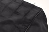Authentic CHANEL New Travel Line Shoulder Tote Bag Nylon Leather Black 2308J