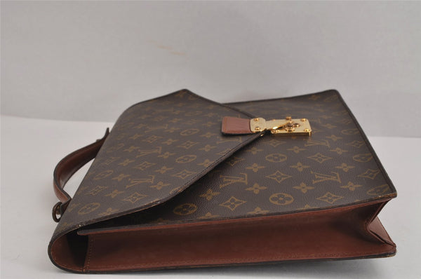 Auth Louis Vuitton Monogram Porte Documents Bandouliere M53338 Briefcase 2309J