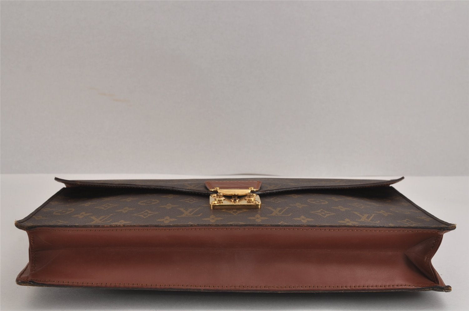 Auth Louis Vuitton Monogram Porte Documents Bandouliere M53338 Briefcase 2309J