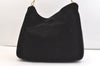 Authentic GUCCI Vintage Bamboo 2Way Shoulder Tote Bag Suede Leather Black 2309K