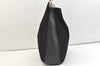 Authentic GUCCI Vintage Bamboo 2Way Shoulder Tote Bag Suede Leather Black 2309K