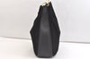 Authentic GUCCI Vintage Bamboo 2Way Shoulder Tote Bag Suede Leather Black 2309K