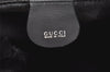 Authentic GUCCI Vintage Bamboo 2Way Shoulder Tote Bag Suede Leather Black 2309K