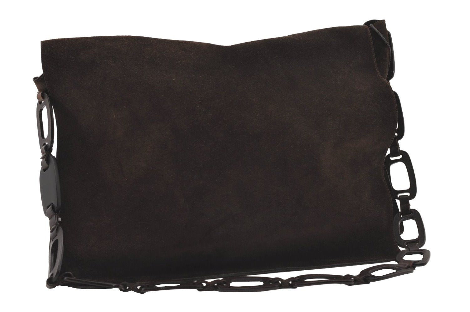 Authentic GUCCI Vintage Shoulder Cross Body Bag Suede Leather Brown 2310J