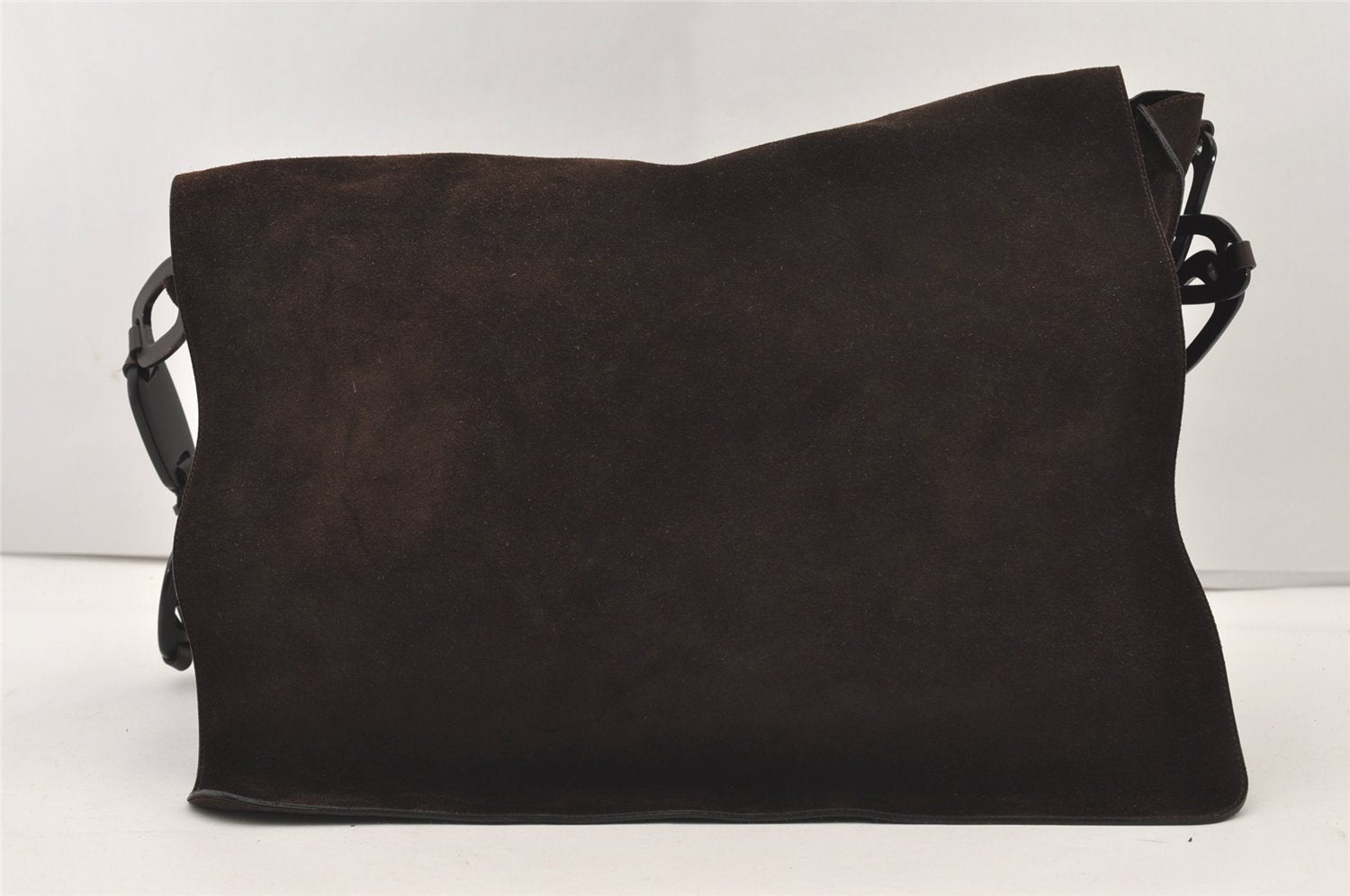 Authentic GUCCI Vintage Shoulder Cross Body Bag Suede Leather Brown 2310J