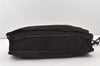Authentic GUCCI Vintage Shoulder Cross Body Bag Suede Leather Brown 2310J