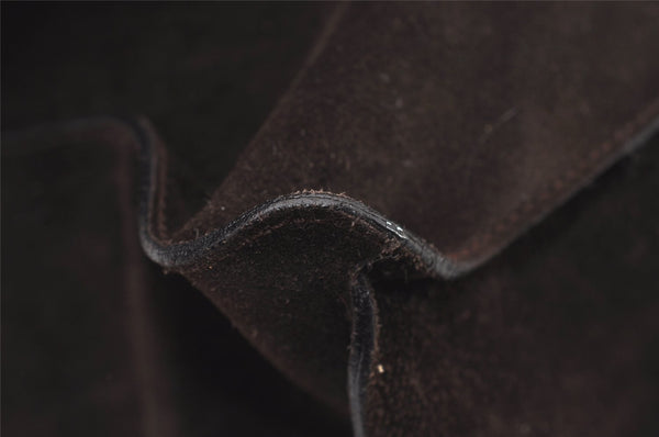 Authentic GUCCI Vintage Shoulder Cross Body Bag Suede Leather Brown 2310J