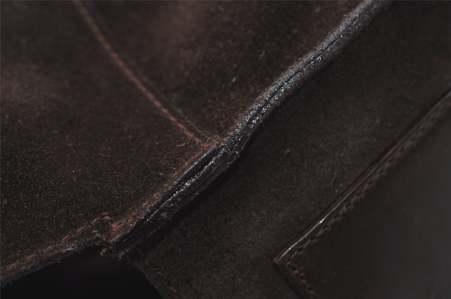 Authentic GUCCI Vintage Shoulder Cross Body Bag Suede Leather Brown 2310J