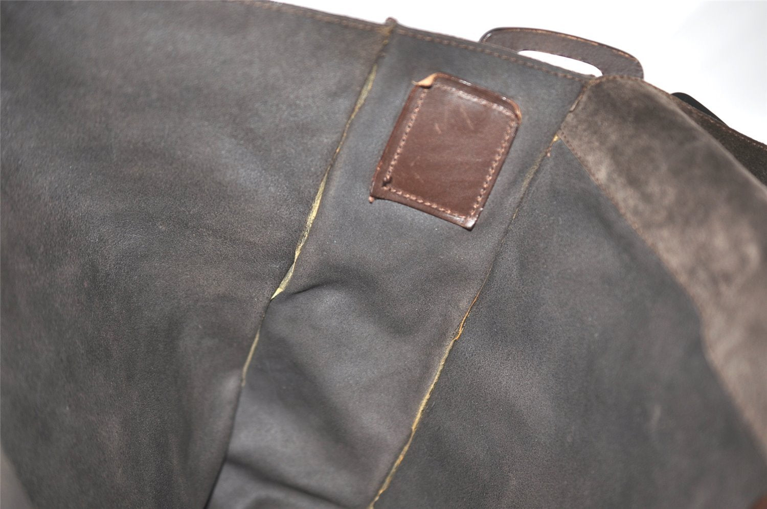 Authentic GUCCI Vintage Shoulder Cross Body Bag Suede Leather Brown 2310J