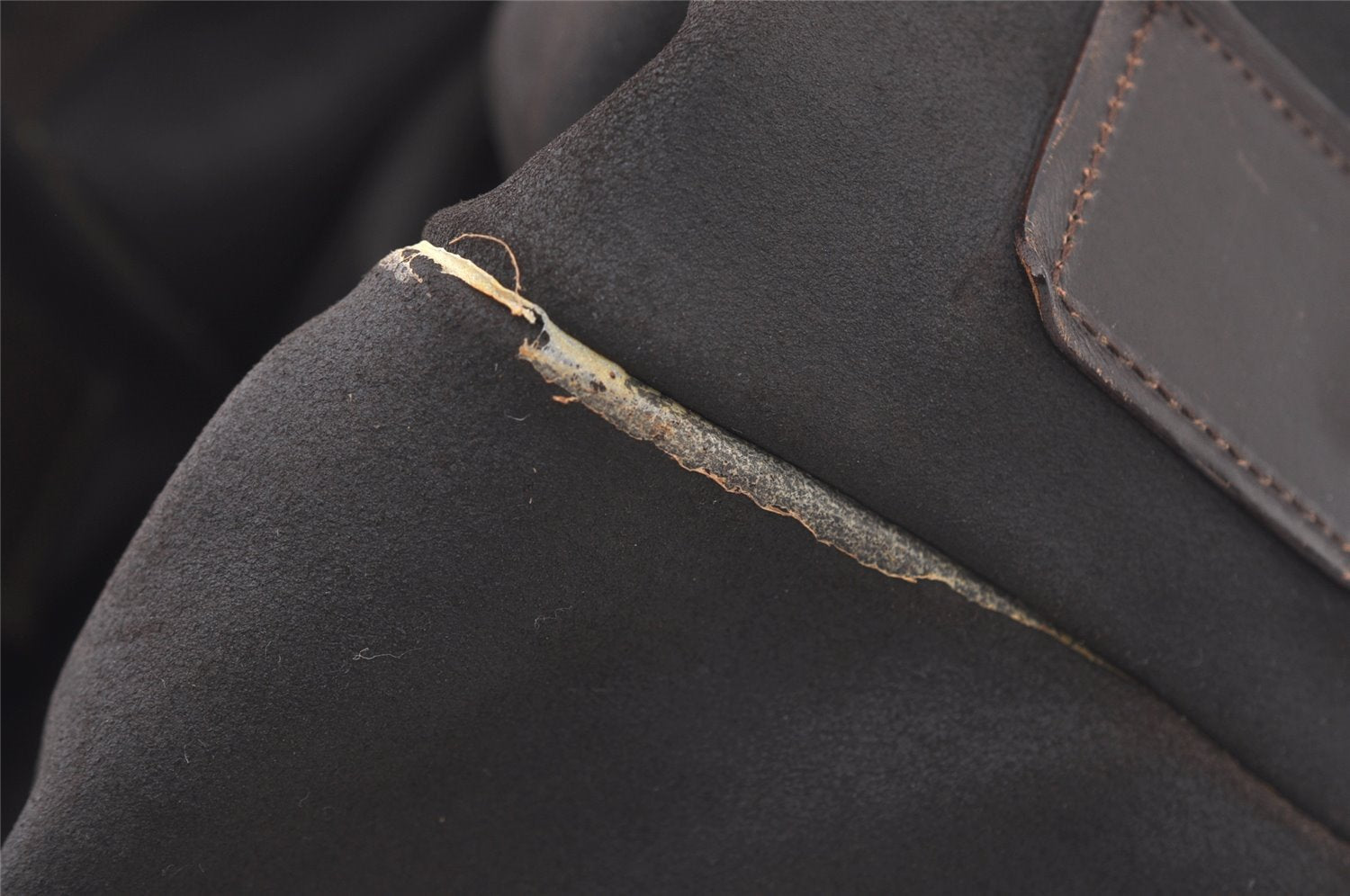 Authentic GUCCI Vintage Shoulder Cross Body Bag Suede Leather Brown 2310J