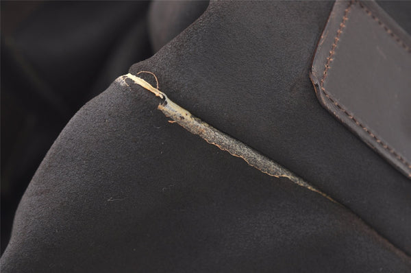 Authentic GUCCI Vintage Shoulder Cross Body Bag Suede Leather Brown 2310J