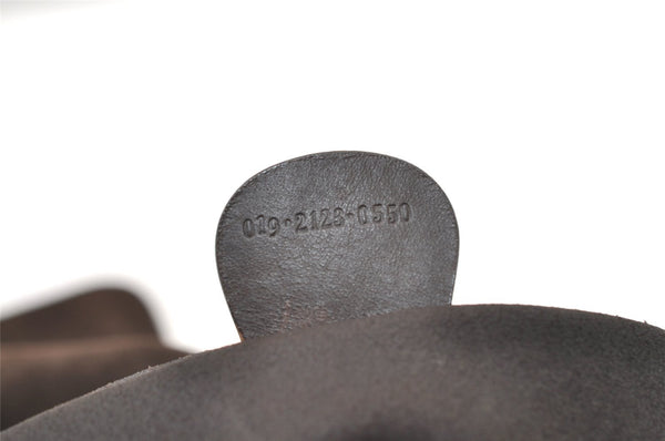 Authentic GUCCI Vintage Shoulder Cross Body Bag Suede Leather Brown 2310J