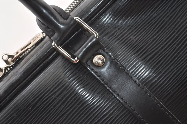Authentic Louis Vuitton Epi Porte Documents Voyage Briefcase M59162 Black 2311J