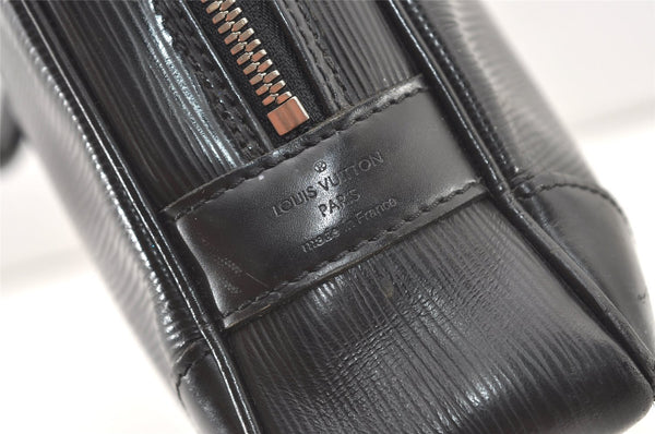 Authentic Louis Vuitton Epi Porte Documents Voyage Briefcase M59162 Black 2311J