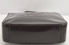 Authentic GUCCI Vintage Shoulder Hand Bag Purse Enamel Brown 2311K
