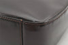 Authentic GUCCI Vintage Shoulder Hand Bag Purse Enamel Brown 2311K