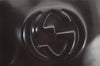 Authentic GUCCI Vintage Shoulder Hand Bag Purse Enamel Brown 2311K