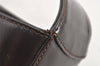 Authentic GUCCI Vintage Shoulder Hand Bag Purse Enamel Brown 2311K