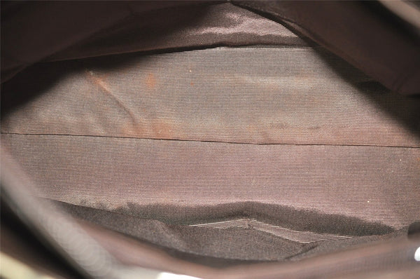 Authentic BURBERRY Nova Vintage Check Canvas Leather Hand Bag Purse Beige 2312J