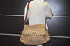 Authentic GUCCI Web Sherry Line Shoulder Bag GG Canvas Leather Brown 2312K