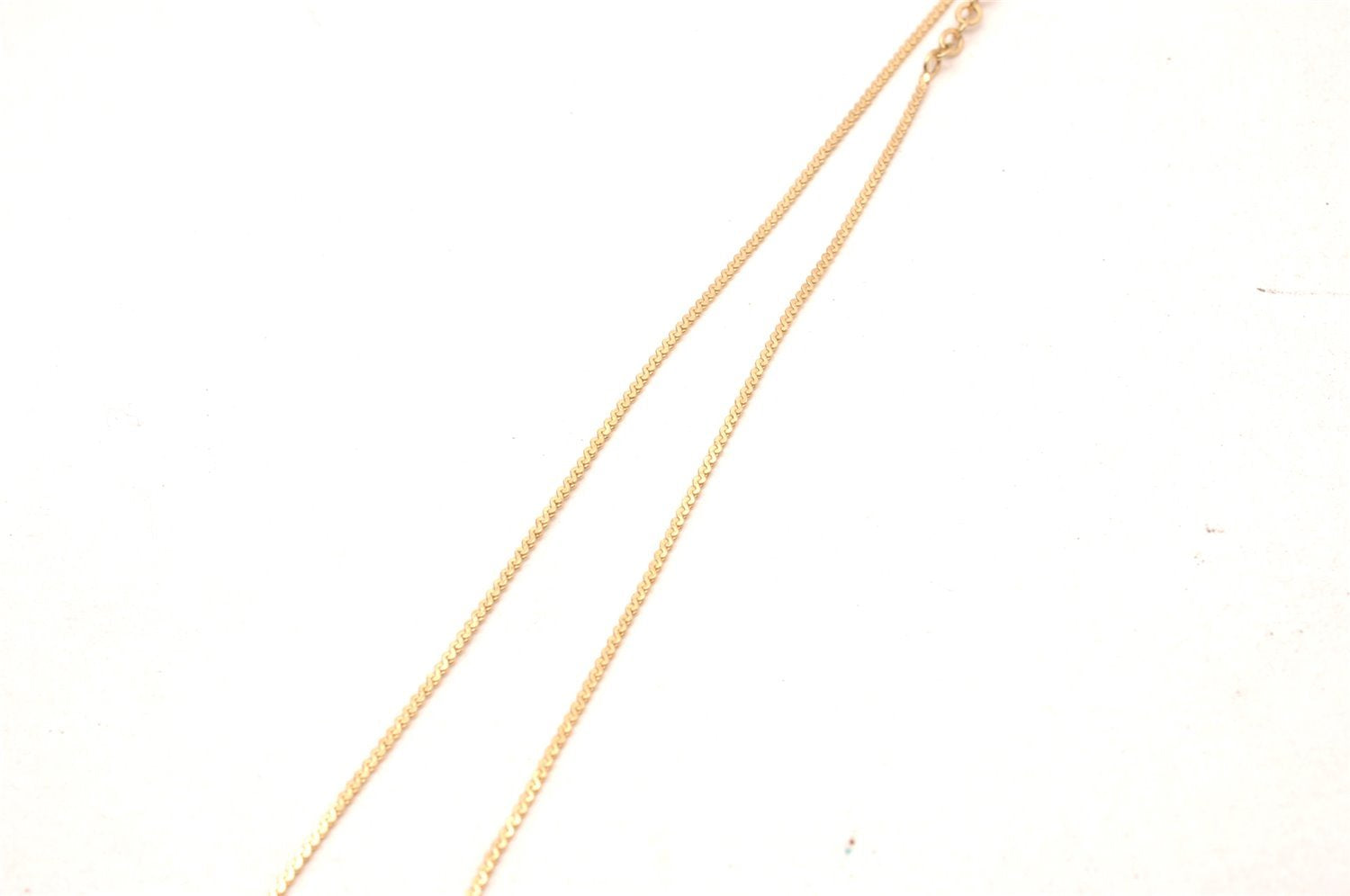 Authentic Christian Dior Gold Tone Chain Rhinestone Pendant Necklace CD 2313J