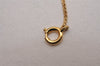 Authentic Christian Dior Gold Tone Chain Rhinestone Pendant Necklace CD 2313J