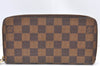 Authentic Louis Vuitton Damier Zippy Long Wallet Purse N60015 LV 2314I