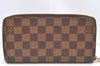 Authentic Louis Vuitton Damier Zippy Long Wallet Purse N60015 LV 2314I