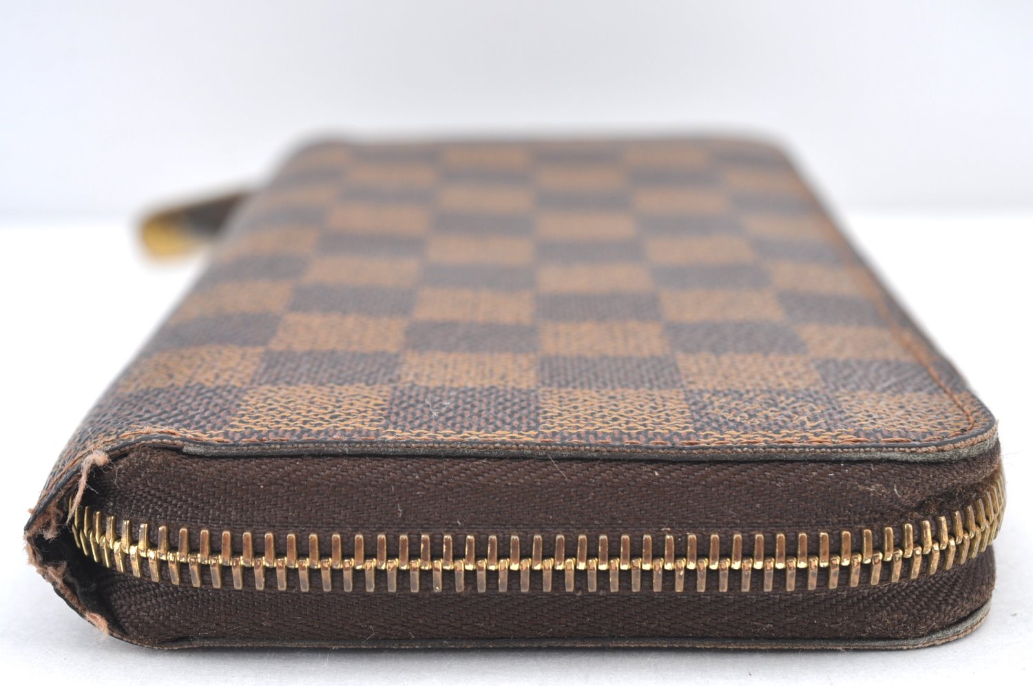 Authentic Louis Vuitton Damier Zippy Long Wallet Purse N60015 LV 2314I