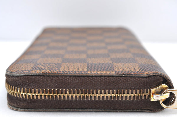 Authentic Louis Vuitton Damier Zippy Long Wallet Purse N60015 LV 2314I