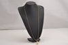 Authentic Christian Dior Imitation Pearl Gold Tone Chain Necklace Box 2314J