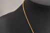 Authentic Christian Dior Imitation Pearl Gold Tone Chain Necklace Box 2314J