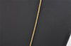 Authentic Christian Dior Imitation Pearl Gold Tone Chain Necklace Box 2314J