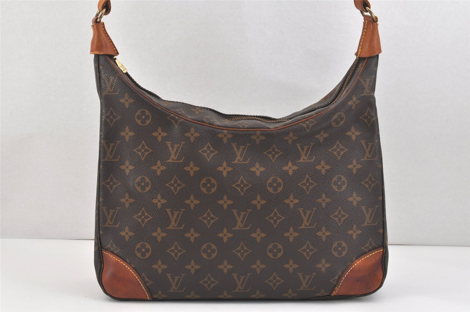 Authentic Louis Vuitton Monogram Boulogne 35 Shoulder Cross Bag M51260 LV 2314K