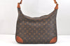 Authentic Louis Vuitton Monogram Boulogne 35 Shoulder Cross Bag M51260 LV 2314K