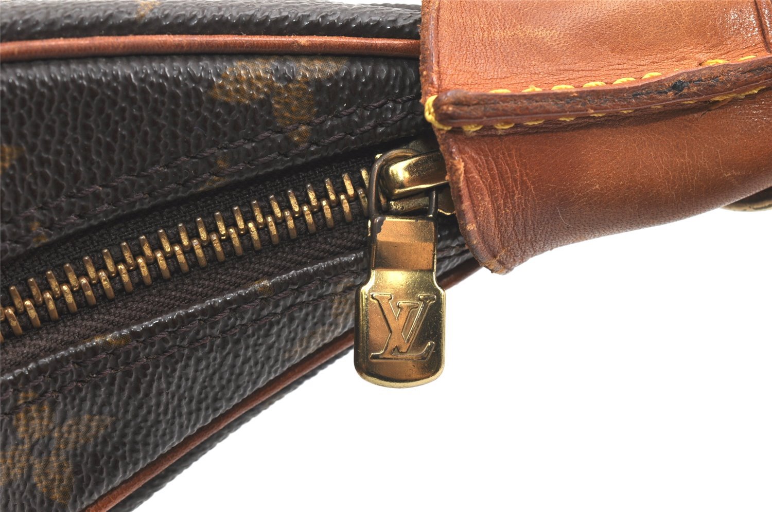 Authentic Louis Vuitton Monogram Boulogne 35 Shoulder Cross Bag M51260 LV 2314K