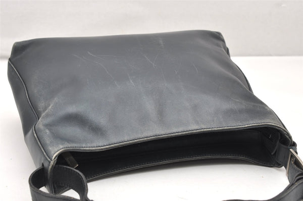 Authentic Salvatore Ferragamo Vara Shoulder Hand Bag Purse Leather Navy SF 2316K