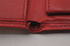 Auth Louis Vuitton Epi Porte Billet Carte Credit Monnaie Wallet M6354E Red 2317I