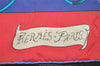 Authentic HERMES Carre 90 Scarf "LE CARNAVAL DE VENISE" Silk Blue Red 2317J