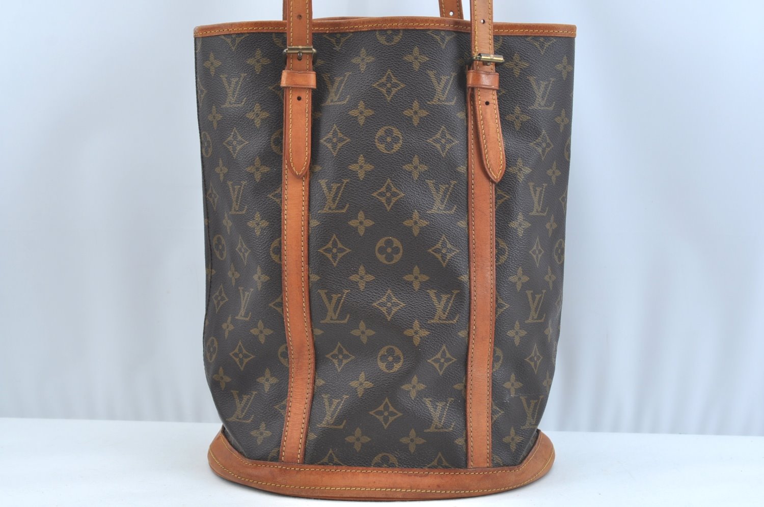 Authentic Louis Vuitton Monogram Bucket GM Shoulder Bag Old Model Junk 2318H