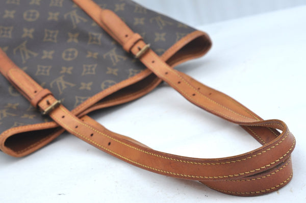 Authentic Louis Vuitton Monogram Bucket GM Shoulder Bag Old Model Junk 2318H