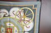 Authentic HERMES Carre 90 Scarf "Washington'S Carriage" Silk Gray 2318J