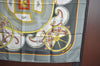 Authentic HERMES Carre 90 Scarf "Washington'S Carriage" Silk Gray 2318J